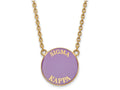 Logoart Sterling Silver Gp Sigma Kappa Large Enamel Pendant Necklace
