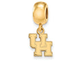 Logoart Sterling Silver Gp University Of Houston Extra Small Dangle Bead Charm