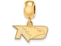 Logoart Sterling Silver Gp University Of North Dakota Extra Small Dangle Bead Char