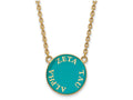 Logoart Sterling Silver Gp Zeta Tau Alpha Large Enamel Pendant Necklace