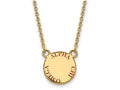 Logoart Sterling Silver Gp Alpha Chi Omega Small Enamel Pendant Necklace