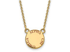 Logoart Sterling Silver Gp Alpha Chi Omega Small Enamel Pendant Necklace