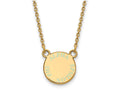 Logoart Sterling Silver Gp Alpha Epsilon Phi Extra Small Enamel Pendant Necklace