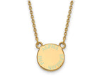 Logoart Sterling Silver Gp Alpha Epsilon Phi Extra Small Enamel Pendant Necklace
