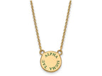 Logoart Sterling Silver Gp Alpha Sigma Tau Small Enamel Pendant Necklace