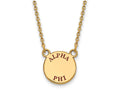 Logoart Sterling Silver Gp Alpha Phi Small Enamel Pendant Necklace