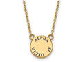 Logoart Sterling Silver Gp Alpha Xi Delta Small Enamel Pendant Necklace