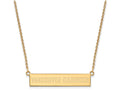 Logoart Sterling Silver Gp Vancouver Canucks Small Bar Necklace
