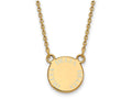 Logoart Sterling Silver Gp Delta Delta Delta Small Enamel Pendant Necklace