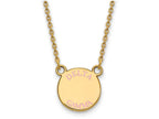 Logoart Sterling Silver Gp Delta Gamma Small Enamel Pendant Necklace