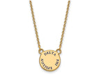 Logoart Sterling Silver Gp Delta Phi Epsilon Small Enamel Pendant Necklace
