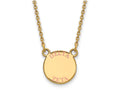 Logoart Sterling Silver Gp Delta Zeta Small Enamel Pendant Necklace