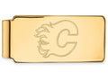 Sterling Silver Gp Nhl Logoart Calgary Flames Money Clip