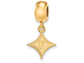 Logoart Sterling Silver Gp Furman University Small Dangle Bead