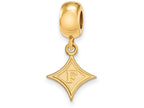 Logoart Sterling Silver Gp Furman University Small Dangle Bead