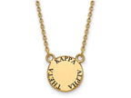 Logoart Sterling Silver Gp Kappa Alpha Theta Small Enamel Pendant Necklace