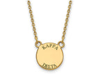 Logoart Sterling Silver Gp Kappa Delta Small Enamel Pendant Necklace