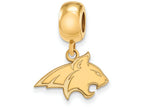 Logoart Sterling Silver Gp Montana State University Small Dangle Bead
