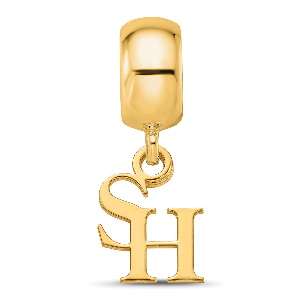 Logoart Sterling Silver Gp Sam Houston State University Bead Charm Extra Small Dangle