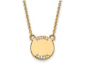 Logoart Sterling Silver Gp Sigma Kappa Small Enamel Pendant Necklace