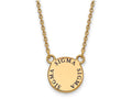 Logoart Sterling Silver Gp Sigma Sigma Sigma Small Enamel Pendant Necklace