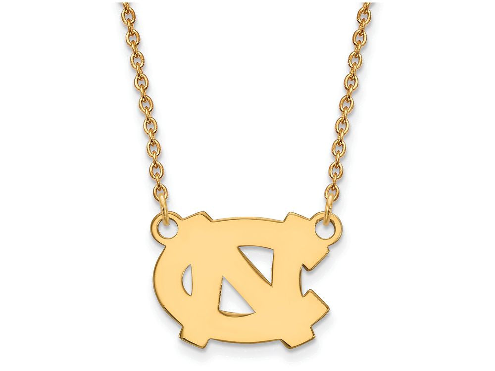 Logoart Sterling Silver Gp U Of North Carolina Small Pendant Necklace