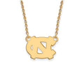 Logoart Sterling Silver Gp U Of North Carolina Small Pendant Necklace