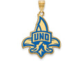 Logoart Sterling Silver Gp University Of New Orleans Extra Large  Enamel Pendant