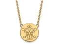 Logoart Sterling Silver Gp William And Mary Large Enamel Disc Necklace