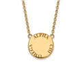 Logoart Sterling Silver Gp Alpha Chi Omega Large Enamel Pendant Necklace