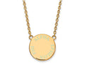 Logoart Sterling Silver Gp Alpha Epsilon Phi Small Enamel Pendant Necklace