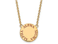 Logoart Sterling Silver Gp Alpha Sigma Alpha Large Enamel Pendant Necklace