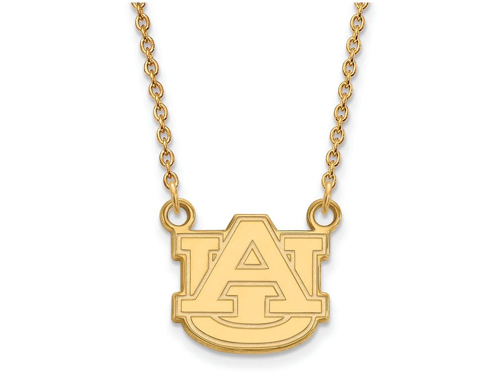 Logoart Sterling Silver Gp Auburn University Small Pendant Necklace