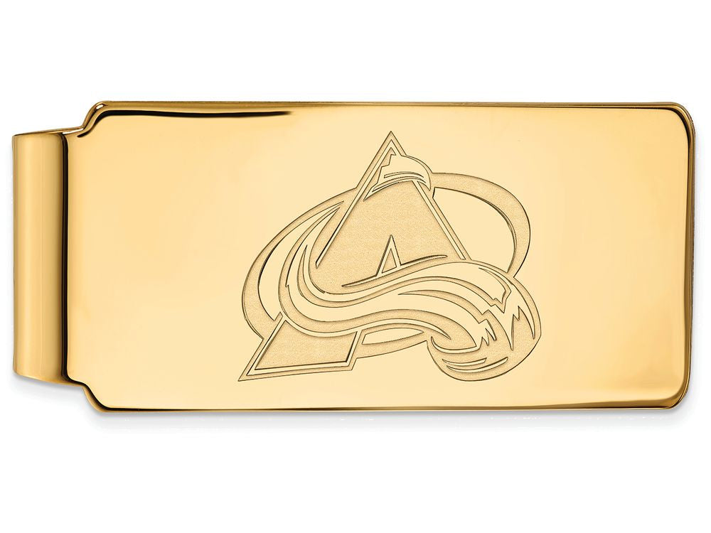 Sterling Silver Gp Nhl Logoart Colorado Avalanche Money Clip