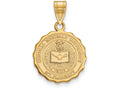 Logoart Sterling Silver Gp Central Michigan U Medium Crest Pendant