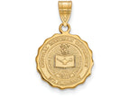 Logoart Sterling Silver Gp Central Michigan U Medium Crest Pendant