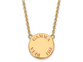 Logoart Sterling Silver Gp Gamma Phi Beta Large Enamel Pendant Necklace