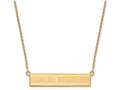 Logoart Sterling Silver Gp Carolina Hurricanes Small Bar Necklace