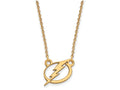 Sterling Silver Gp Nhl Logoart Tampa Bay Lightning Small Pendant Necklace