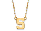 Logoart Sterling Silver Gp Michigan State U Small Pendant Necklace