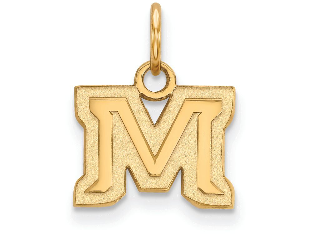 Logoart Sterling Silver Gp Montana State University Extra Small Pendant