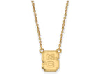 Logoart Sterling Silver Gp North Carolina State U Small Pendant Necklace