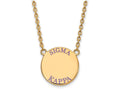 Logoart Sterling Silver Gp Sigma Kappa Large Enamel Pendant Necklace