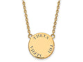 Logoart Sterling Silver Gp Theta Phi Alpha Large Enamel Pendant Necklace