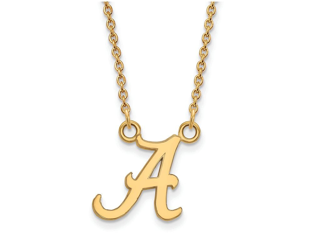 Logoart Sterling Silver Gp University Of Alabama Small Pendant Necklace