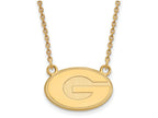 Logoart Sterling Silver Gp University Of Georgia Small Pendant Necklace