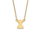 Logoart Sterling Silver Gp University Of Illinois Small Pendant Necklace