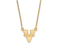 Logoart Sterling Silver Gp University Of Virginia Small Pendant Necklace
