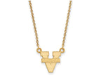 Logoart Sterling Silver Gp University Of Virginia Small Pendant Necklace
