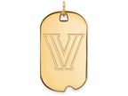 Logoart Sterling Silver Gp Villanova University Large Dog Tag Pendant Necklace